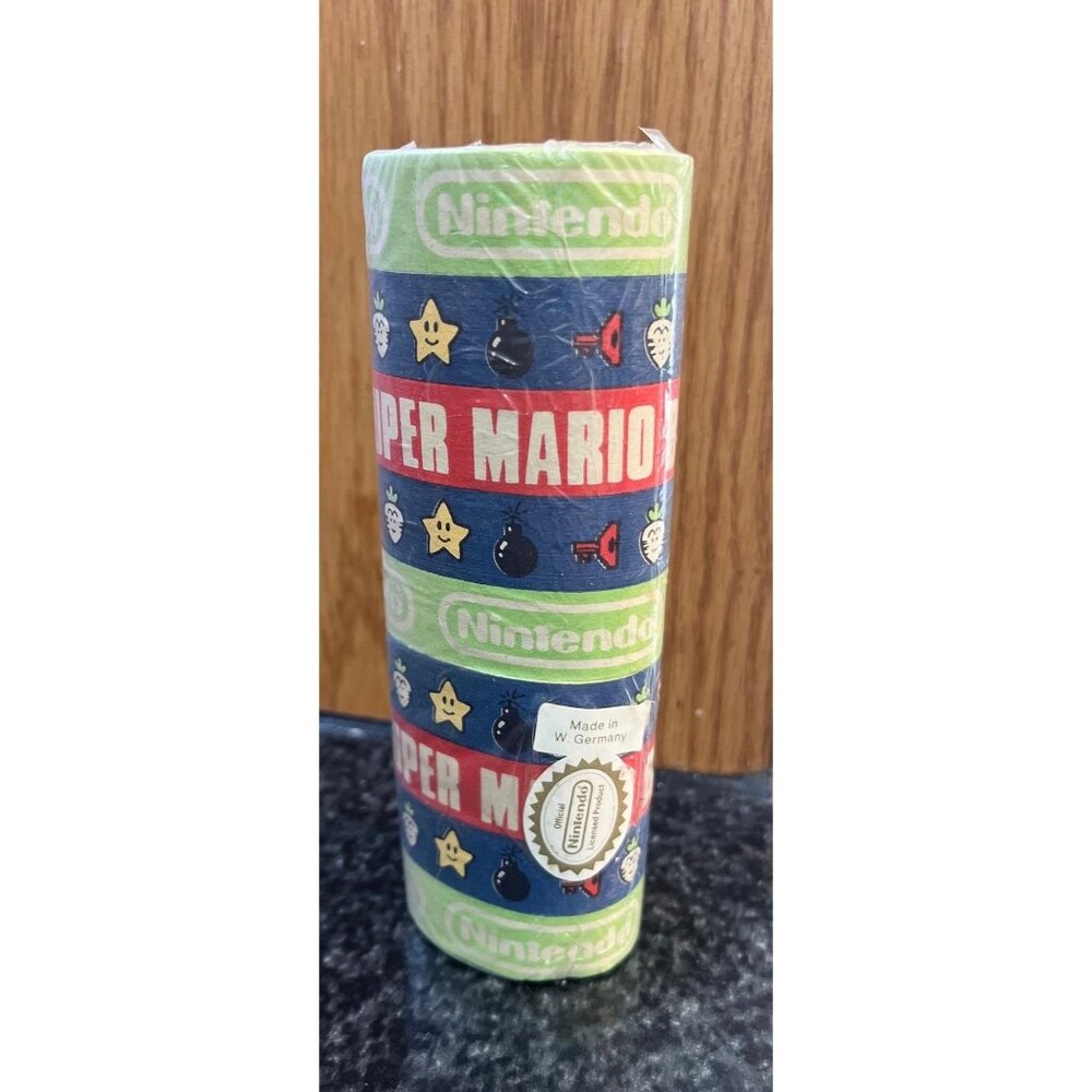 1980's NES Nintendo Super Mario Bros Paper Streamers 9 Rows Made In W. Germany